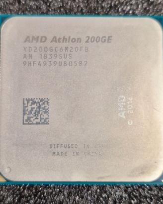 AMD Athlon 200GE Socket AM4 Grafica Radeon Vega 3