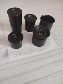 4 lenti oculari per microscopio