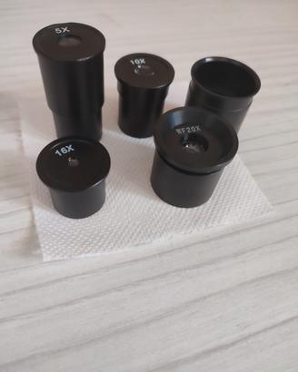 4 lenti oculari per microscopio