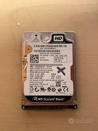 Hard Disk WD Scorpio Black 250GB 2.5” SATA 7200RPM