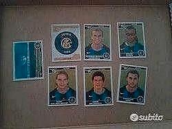 Set 7 figu Inter album calciatori panini 2004/05