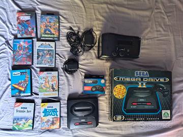 SEGA MEGA DRIVE 2 CON 8 GIOCHI E TV 