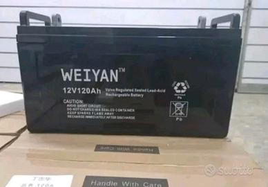 Batteria fotovoltaico 12V 120ah pannello solare 