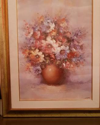 Quadro stampa d'arte /Fiori in vaso" - L. Cursore