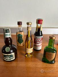 Set 9 bottigliette mignon anni ‘70