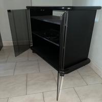 Mobile porta TV con vetro fumé nero