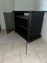 Mobile porta TV con vetro fumé nero