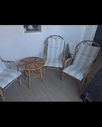 set in vimini salotto 