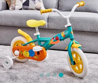 Bicicletta da 10" per bambino/a con rotelle