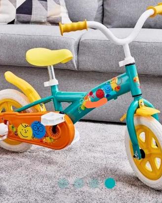 Bicicletta da 10" per bambino/a con rotelle