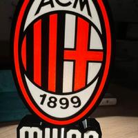 lampada Milan calcio 
