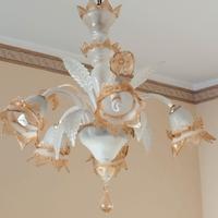 Lampadario in vetro di Murano