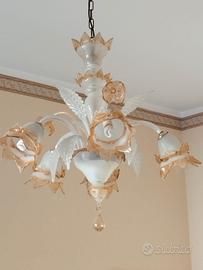 Lampadario in vetro di Murano