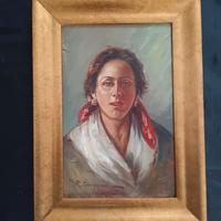 Roberto Carignani dipinto olio su legno 