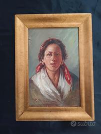 Roberto Carignani dipinto olio su legno 