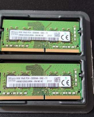 16 GB RAM DDR4 3200Mhz SODIMM Notebook HP Memoria