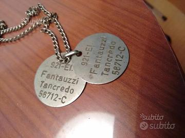 Piastrina militare regia marina originale