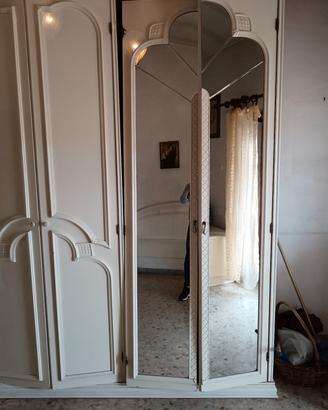 camera da letto laccata bianca