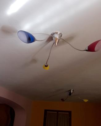 6 lampadari con autentico vetro  di murano 