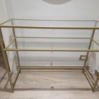 Mobile di vetro color oro