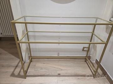 Mobile di vetro color oro