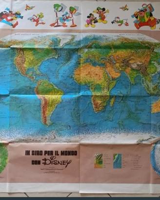 Disney mappa vintage 1976 grande 157x108 Mondadori