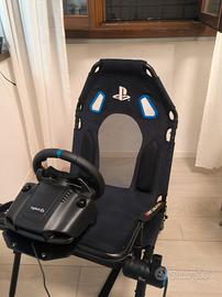 Postazione Simracing volante e sedile