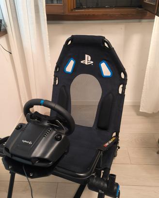 Postazione Simracing volante e sedile