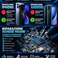 Riparazione iphone Android - Batteria Display