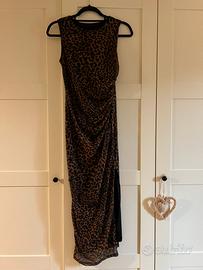 Vestito donna lungo leopardato