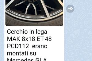  cerchi macchina Mercedes 