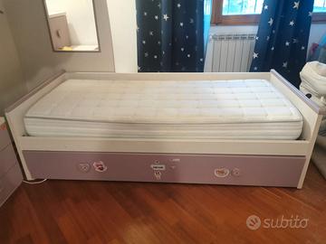 Letto cameretta con secondo letto estraibile