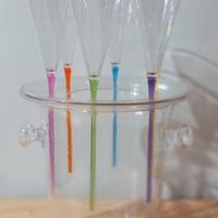 Secchiello ghiaccio con 6 calici da champagne