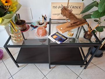 Set di due tavolini in vetro Ikea