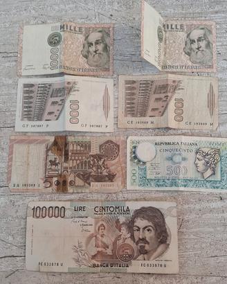 lotto banconote lire 