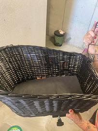 Cesta porta cani per bicicletta