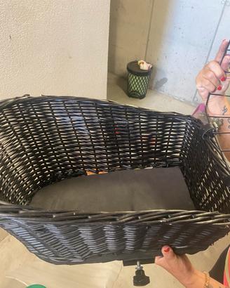 Cesta porta cani per bicicletta