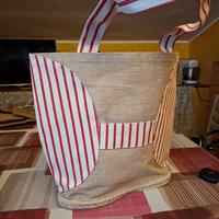 borsa originale fatta a mano con scarpa espadrilla