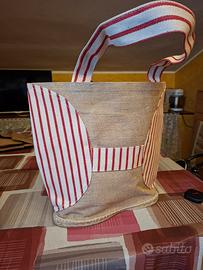 borsa originale fatta a mano con scarpa espadrilla