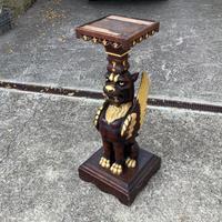 Piedistallo grifone legno