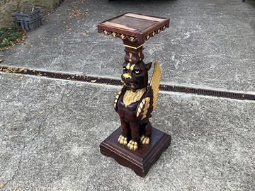 Piedistallo grifone legno