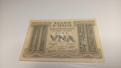 banconota da 1 LIRA "Impero" del Regno d'Italia