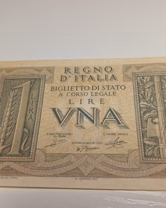 banconota da 1 LIRA "Impero" del Regno d'Italia