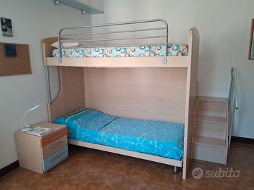 Cameretta con letto a castello.