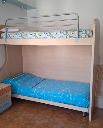 Cameretta con letto a castello.