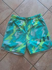 Pantaloncini Jordan azzurri e verdi