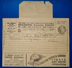 Telegramma mod.30 pubblicitaria 1937 XVII