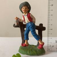 Statuina presepe cartapesta staccionata