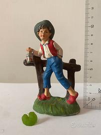 Statuina presepe cartapesta staccionata