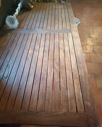 tavolo da esterno in teak